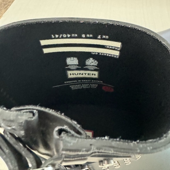 NWOT Hunter Refined Black Stud Short Boots, Size 9 - Never Worn, No Box - Picture 11 of 16